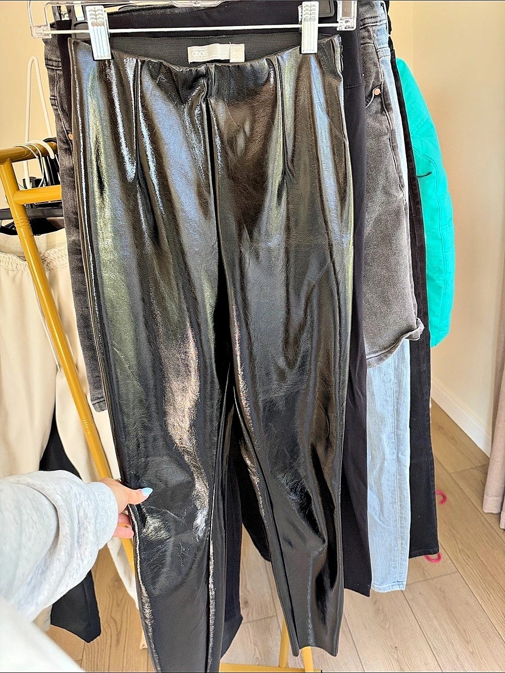 ASOS Faux Leather latex Skinny Pants
